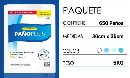 Pañoplus paquete 5kg