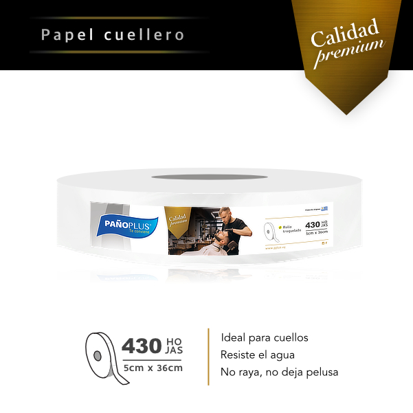Papel de cuello para barbería